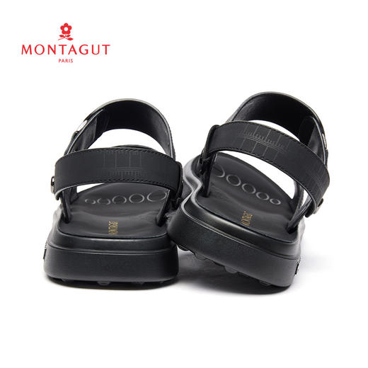 梦特娇男士经典休闲鞋真皮沙滩鞋牛皮凉鞋 商品图6