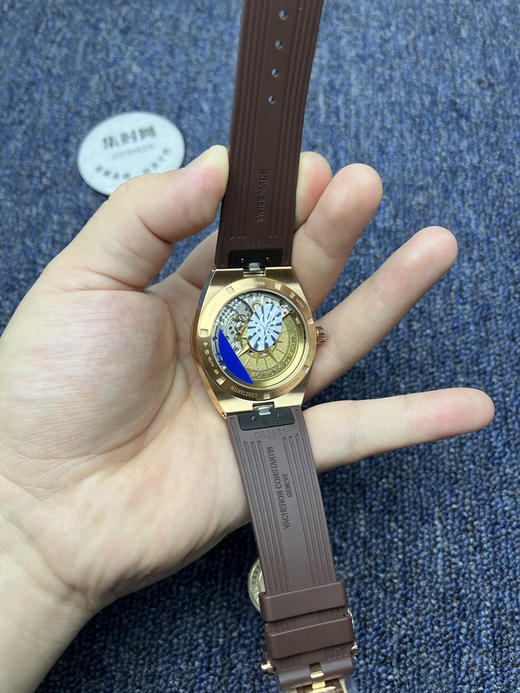 钢表王强势来袭 VC江诗丹顿Overseas PPF纵横四海4500V系列 (表界三大钢王之一) 纵横四海"玫瑰金版"男士腕表 商品图6