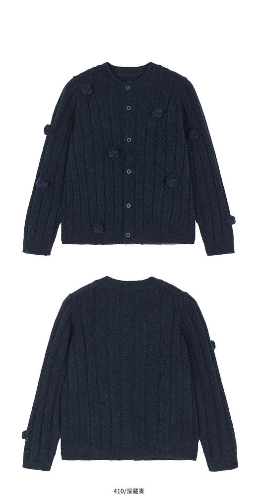 jnby  25年秋款  短款开襟毛衫  1P9312620 商品图9