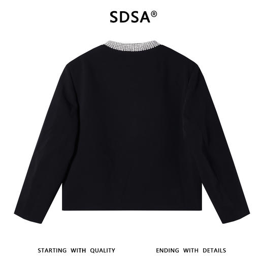 G618SDSA男士秋冬新款痞帅男装时尚镶钻设计纽扣开衫西装夹克百搭宽松 商品图5