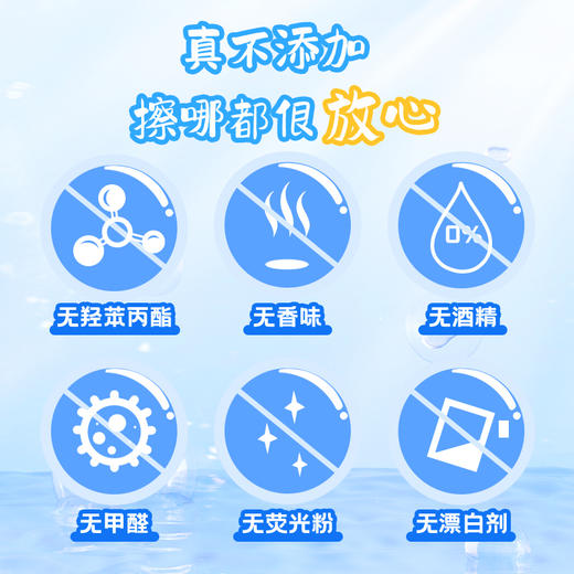 花粉专享【童话儿童湿巾组合】到手14包！60抽*6包+10抽*8包，采用65g/㎡基布，单片190*150mm加大加厚；用EDI纯水净化技术，6层过滤去除杂质；PH值呈弱酸性，贴近人体皮肤的酸碱值 商品图3