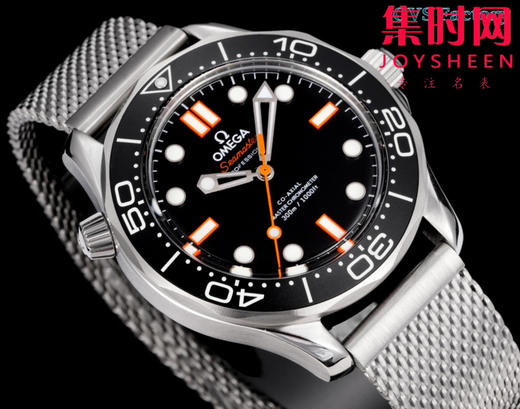 新品 欧米茄OMEGA OVS海马300米潜水表 橙针款 男士腕表 8806机 黑摆轮 商品图4