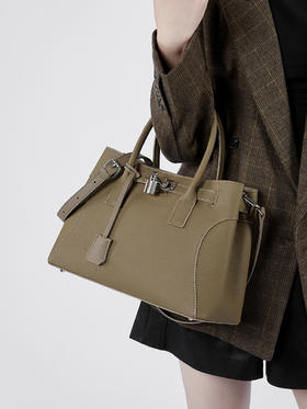 【老顾客定制款荔枝纹头层牛皮】秋冬美拉德氛围感大容量真皮托特包  实物真的非常高级，可以手提也可以单肩背，非常显气场45152