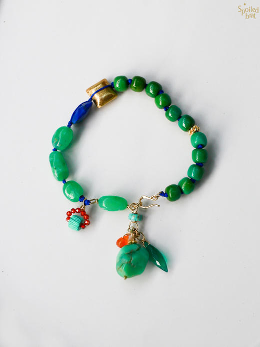 SpoiledBrat Jewelry绿松石 海蓝宝 青金石 葡萄晶手链 商品图2