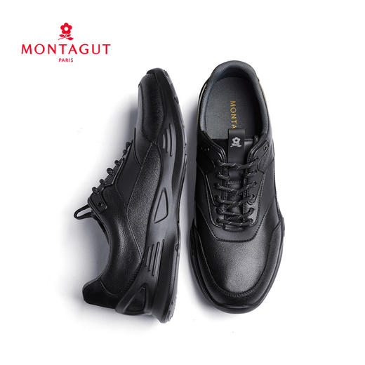 梦特娇男士时尚休闲真皮休闲鞋牛皮男鞋皮鞋低帮鞋板鞋 商品图10