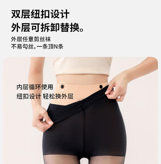 加绒黑丝秋冬季保暖光腿神器裸感超自然黑透肤加厚加绒打底裤新款新品 商品图10