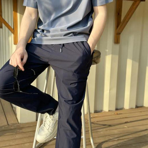 【季末清仓 99元/2条】罗蒙ROMON·凉感冰丝休闲裤（选2件加入购物车自动减，拍1件不发） 商品图3