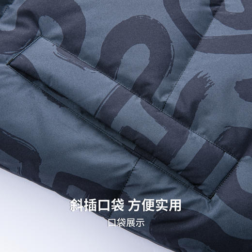 【含鸭绒】圣得西男时尚印花连帽羽绒服2025秋冬款御寒易打理外套 商品图8