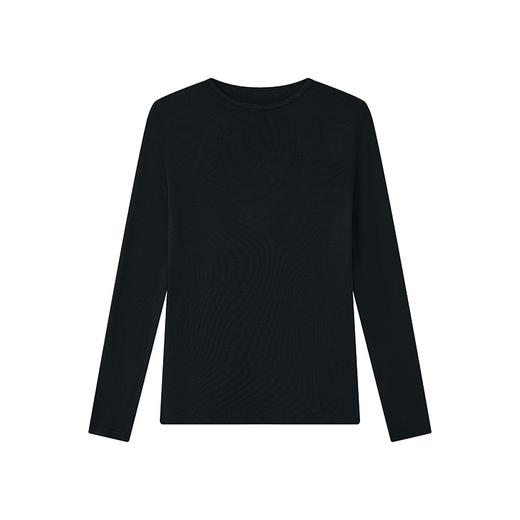 【天丝莫代尔山羊绒打底衫】秋冬修身纯色亲肤T恤高级感轻奢针织衫 商品图5