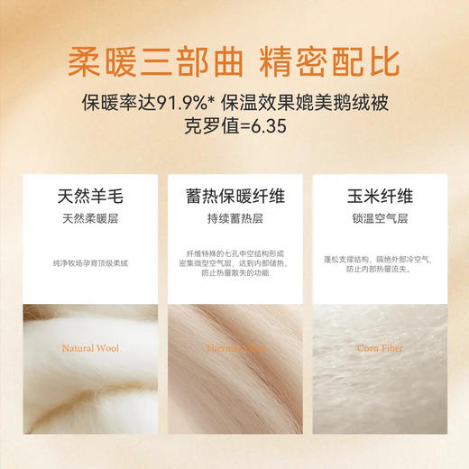 【薄夹棉安睡被】Domiamia美利奴羊毛大童秋冬款羊羔绒儿童被子冬被 商品图3