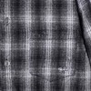 56150SDSA男士秋冬新款痞帅男装韩版磨破格子翻领长袖衬衫百搭宽松衬衣 商品缩略图3