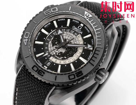 欧米茄OMEGA ZW海马600米系列 海洋宇宙 海马世界时 男士腕表 新“陶瓷壳”海马600米世界时！海马系列海洋宇宙世界时腕表！ 商品图3