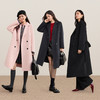 【内购】【理想大衣】气质通勤平驳领连肩中款双排扣佰搭双面呢大衣-W54OA8785 商品缩略图2