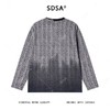 58302SDSA男士秋冬新款痞帅男装潮牌渐变半纽扣圆领卫衣百搭网红款上衣 商品缩略图5