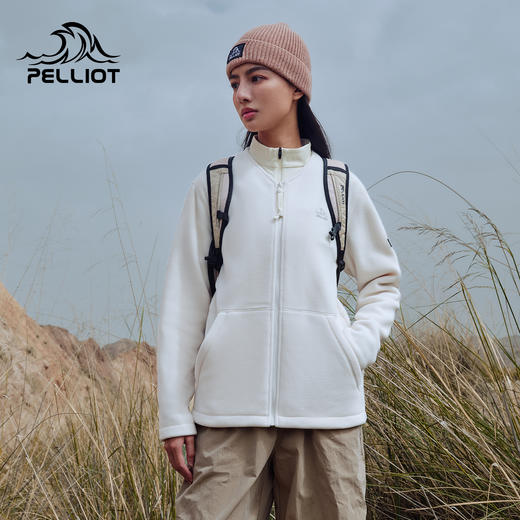 伯希和户外抓绒衣Polartec200女新款冲锋衣内胆轻量保暖开衫外套 商品图0