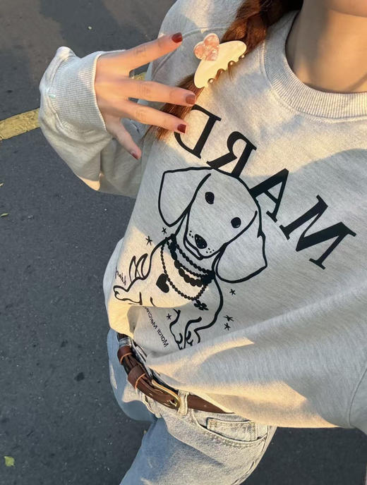 好韩系！敲好看的mardi小狗卫衣！ 商品图6