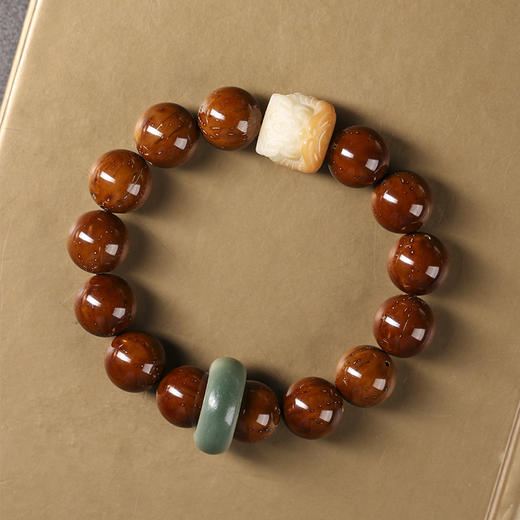 【紫金鼠醒狮手串】敦煌福泽小众醒狮招财紫金鼠 正圆光珠绕指柔 文艺盘玩菩提子单圈手串女 商品图3