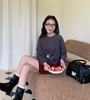 老米优品🎈3-5天！《文艺随心不规则下摆秋日tee 》95%棉+5%氨纶。寻常日子里，需要这份 “小独特”把艺术家的随性缝进衣摆 T250915B 商品缩略图0