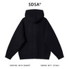 SDSA男士秋冬新款痞帅男装韩版纯色抽绳纽扣连帽针织衫百搭毛衣 商品缩略图5