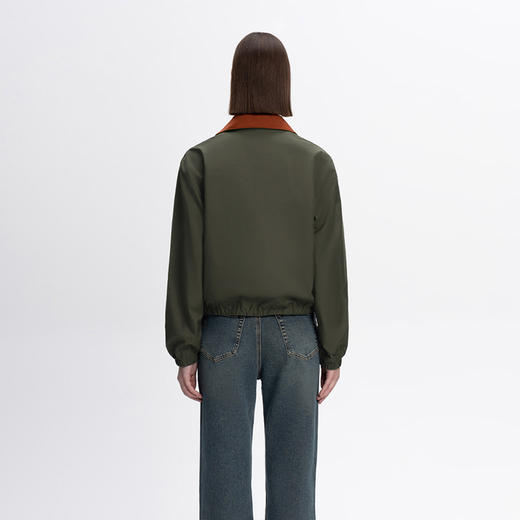 COCO ZONE&刘一一双面穿立领秋季双短款百搭夹克长袖外套23C29659 商品图2