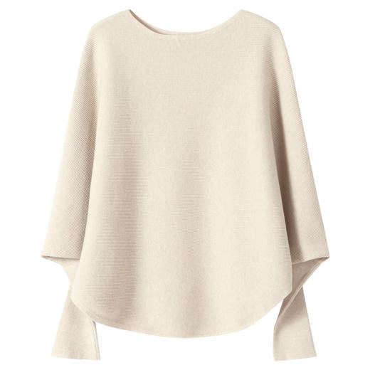 不规则蝙蝠袖毛衣，宽松慵懒风高级感针织打底衫上衣CC-QL-8347 商品图4