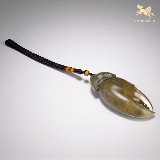 铜师傅《手中有钱》螃蟹钳手把件家居铜摆件把玩解压  商品图3