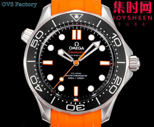 新品 欧米茄OMEGA OVS海马300米潜水表 橙针款 男士腕表 8806机 黑摆轮 商品图2