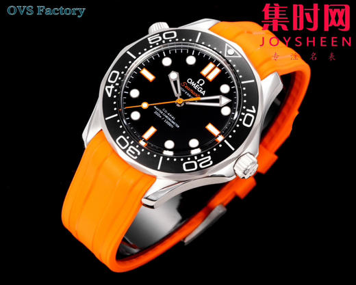 新品 欧米茄OMEGA OVS海马300米潜水表 橙针款 男士腕表 8806机 黑摆轮 商品图1