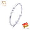 中国珠宝 足银推拉手镯 古法银磨砂镯子 限量礼盒版手办 商品缩略图0
