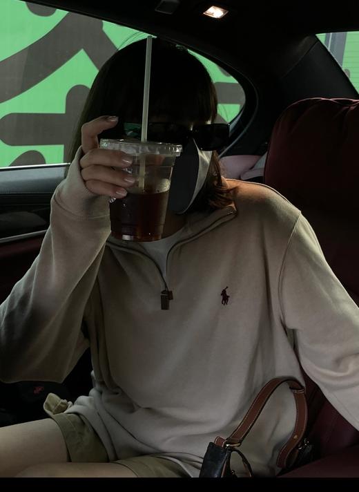 男女同款拉夫原单刺绣战马半拉链卫衣 商品图3