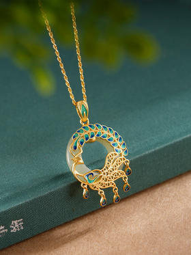 子佩集S925银【凤舞九天】套链项链【DZ05802】纯银国潮和田玉2509