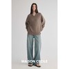 MAISON CECILE  棕色加色/高克重羊毛V领毛衣 商品缩略图3