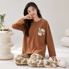 家居服秋季新款新品带胸垫春秋睡衣女长袖长裤套头甜美圆领舒适可外穿家居服 商品缩略图5
