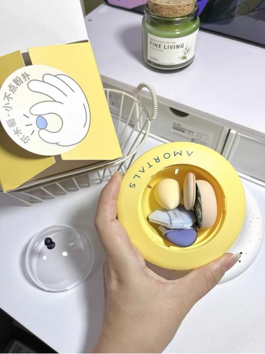 ☀️【尔木萄小不点粉扑组合】，😻颜控必入！❗️ ✅可干湿两用 妆效自然！💖 ✅遮瑕、腮红、定妆～💓边边角角都能精准照顾  商品图5