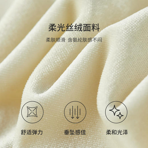 【内购】【拼接蕾丝】优雅通勤荷叶领玫瑰扣橡筋荷叶袖丝绒衬衫-153CJ3048 商品图4