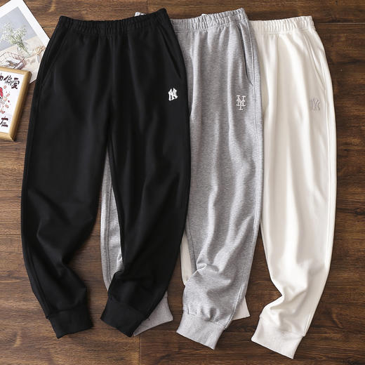 优选 | MLB经典小LOGO束脚长裤 黑色/奶油色/麻灰色 S-XL 显高又显瘦 松弛感 商品图10