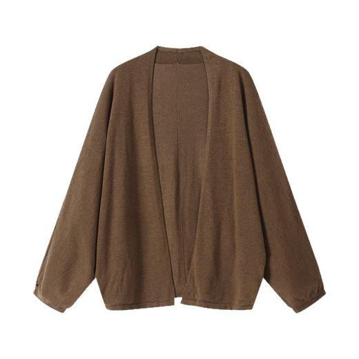 79-2606-1882025秋日新款基础款针织开衫宽松披肩外搭毛衣复古休闲上衣女装潮 商品图4