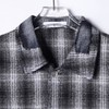 56150SDSA男士秋冬新款痞帅男装韩版磨破格子翻领长袖衬衫百搭宽松衬衣 商品缩略图2
