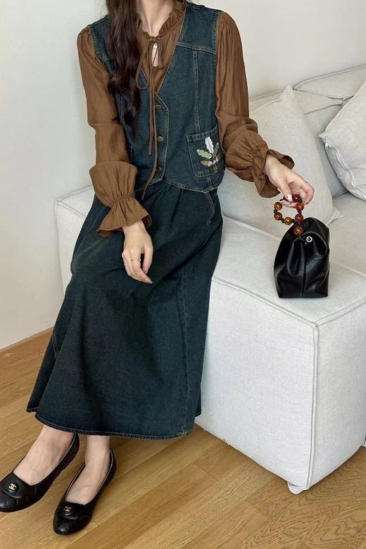 amadella 复古牛仔甜美百搭三件套装 20942 商品图3
