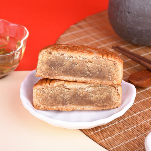【广式月饼100g】 黑豆杂粮/椒盐杂粮/白莲蓉月饼 商品图4