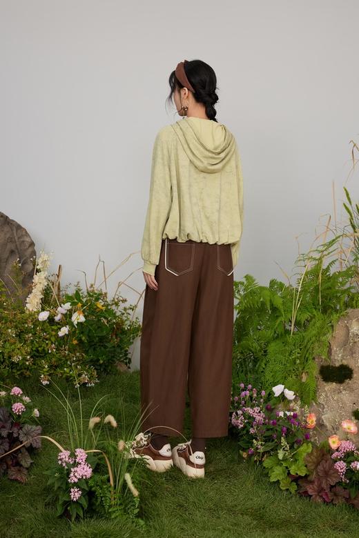 LNNNS 复古棕色文艺感长裤 20945 商品图3