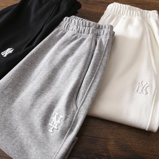 优选 | MLB经典小LOGO束脚长裤 黑色/奶油色/麻灰色 S-XL 显高又显瘦 松弛感 商品图11