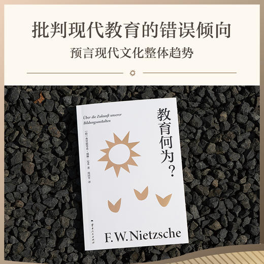 教育何为？（学者周国平译自德语原文，译文生动流畅，更附长文导读解析，充分呈现尼采思想闪光点。） 商品图1