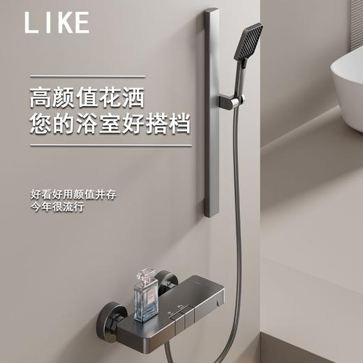 6069杰里两档按键花洒-枪灰 商品图0