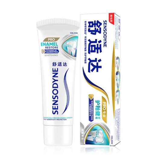 【超市】舒适达护釉健焕亮美白牙膏100g 商品图0