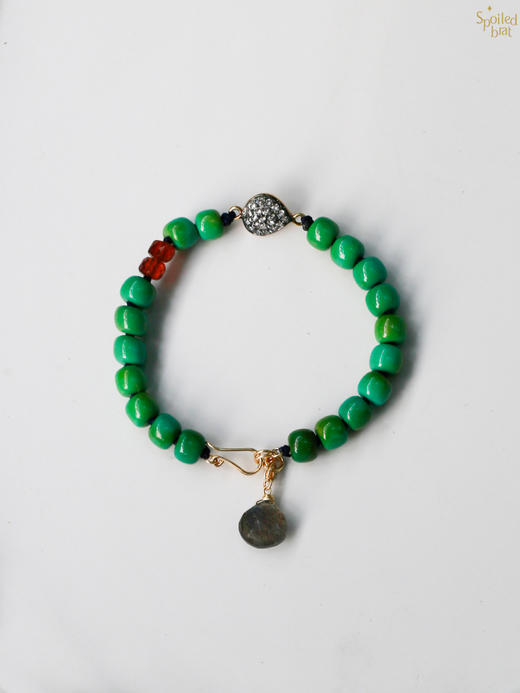 SpoiledBrat Jewelry绿松石 海蓝宝 青金石 葡萄晶手链 商品图6
