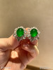 玻璃种帝王绿蛋面耳钉【5170409】具体价格微信咨询 商品缩略图2