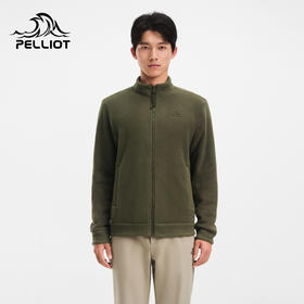 伯希和户外Polartec抓绒衣男新款轻盈保暖运动外套立领防风休闲衣