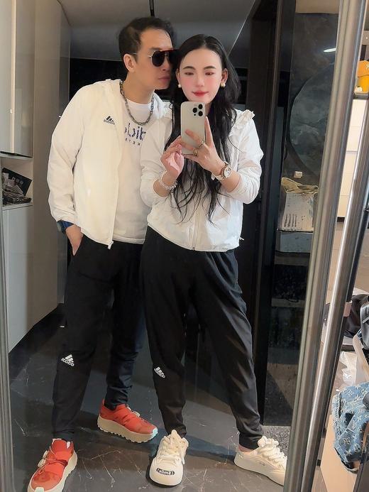 a迪纯色Logo束脚运动裤波哥M，蕾姐穿S 商品图2