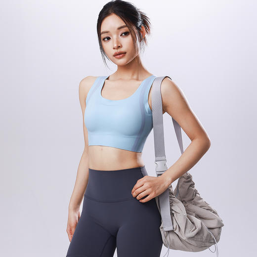 跃牌【安琪拉系列】新款健身运动内衣一片式贴合液体胶高强度防震跑步瑜伽文胸健身服A2-019 商品图3